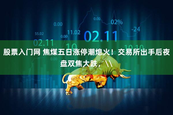 股票入门网 焦煤五日涨停潮熄火！交易所出手后夜盘双焦大跌，\
